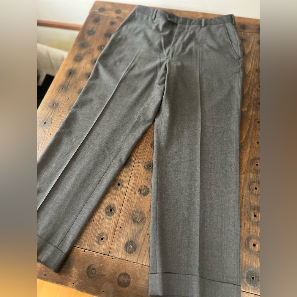Paul Stuart - Classic Men's Dress Pants in Gray 34x27.5